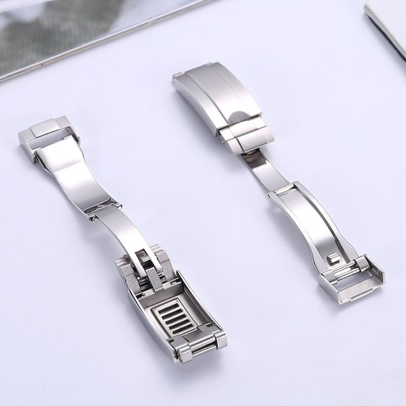 Rolex Зеленый Сабмаринер Черный Сабмаринер Стальной Браслет Силиконовый Яхта Дайтона Зубчатая Точная Настройка Пряжка для Часов 16 мм