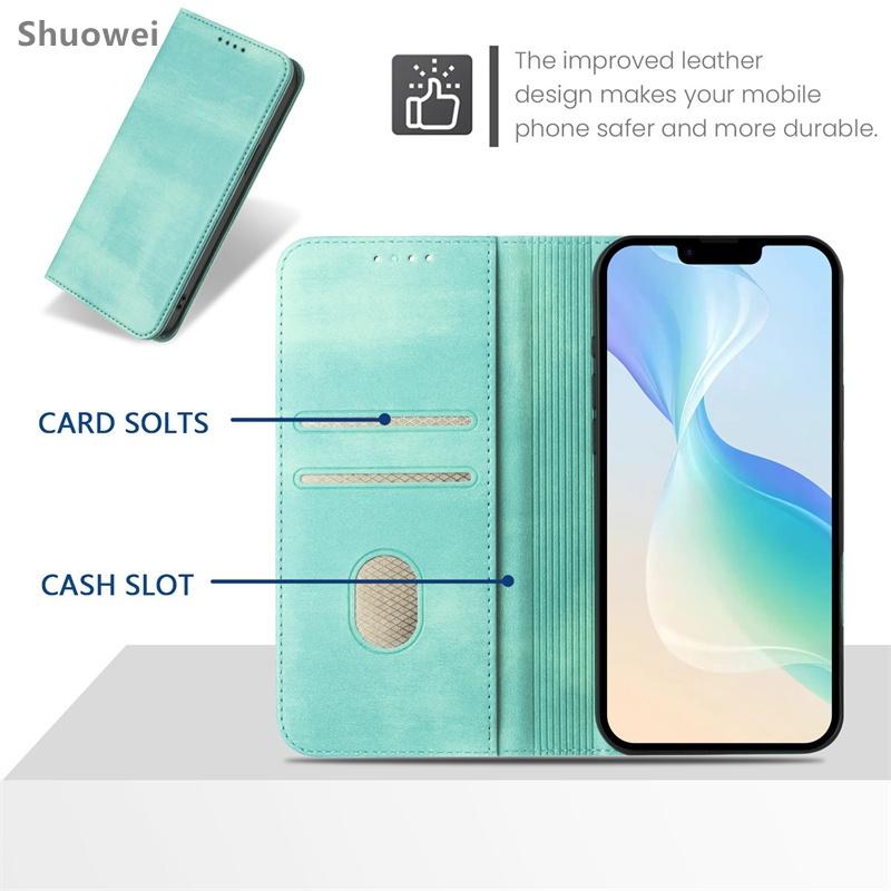 Casing For Samsung Galaxy A07 A6 A7 A16 A17 A36 A37 A56 A57 2018 S26 Edge Ultra 4G 5G Slim Book Wallet Leather Card Slot Flip Cover Case