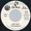 7-дюймовая пластинка GLEN WASHINGTON  Dont Baby LM86 Life Music US Reggae Ska  Dub Б/у