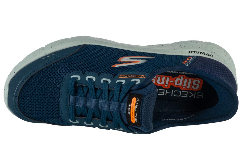 Skechers Слипоны: Go Walk Flex - Водонепроницаемые мужские кроссовки темно-синего цвета