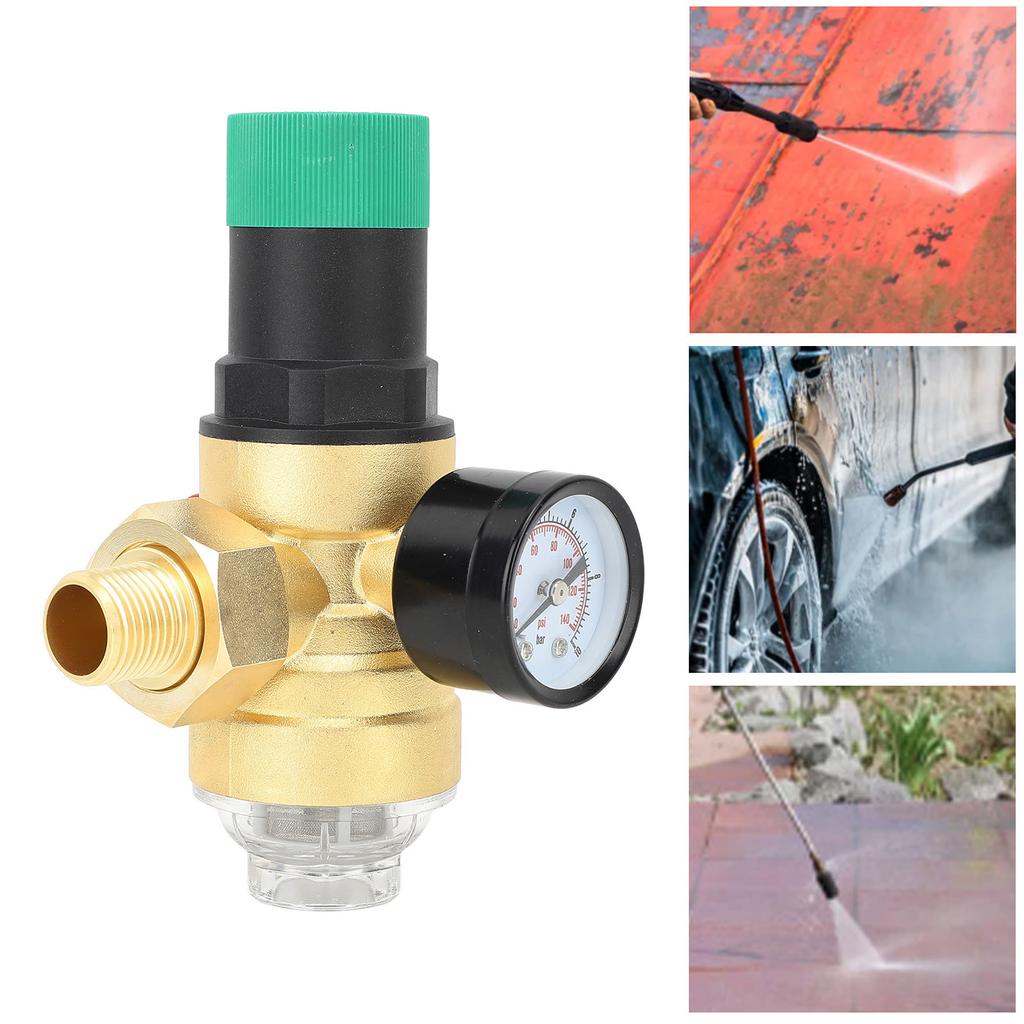 Редуктор давления воды G1/2 DN15 Клапан регулирования давления воды Латунный редукционный клапан с 