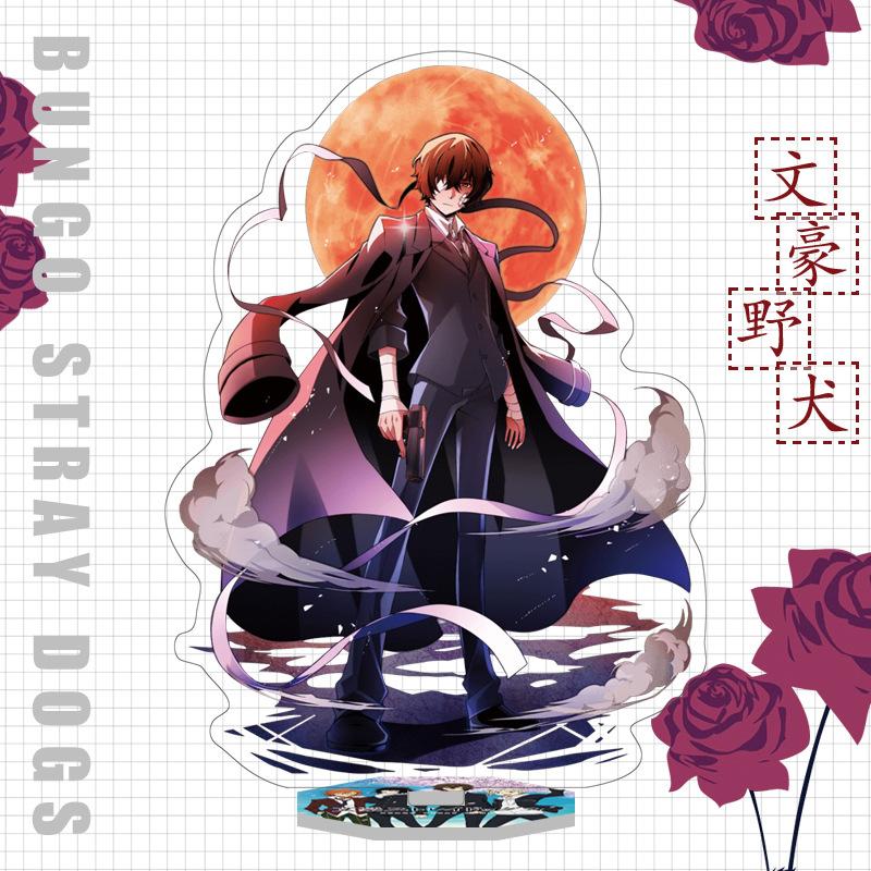 Япония Бунго Бродячие Собаки Аниме Фигурка Акриловая Подставка Модель Игрушки Дазай Осаму Накахара Чуя Рюносуке Акутагава Декор Стола