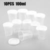 10x 100ML Plastic Liquid Measuring Cup Glue Resin Mixing Tool Kitchen Accessory