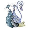 Lovely Cats Stamped Cross Stitch Kit DIY Handmade Needlework 14CT 32x41cm