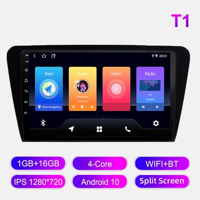 Android Car Radio For Skoda Octavia 2014-2020 Мультимедийный проигрыватель Головное устройство Стерео GPS Навигация BT WIFI 1+16 ГБ