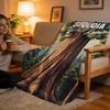 Sequoia National Park Throw High-Density Short Plush Blanket Soft For Sofa Air-Con Room.