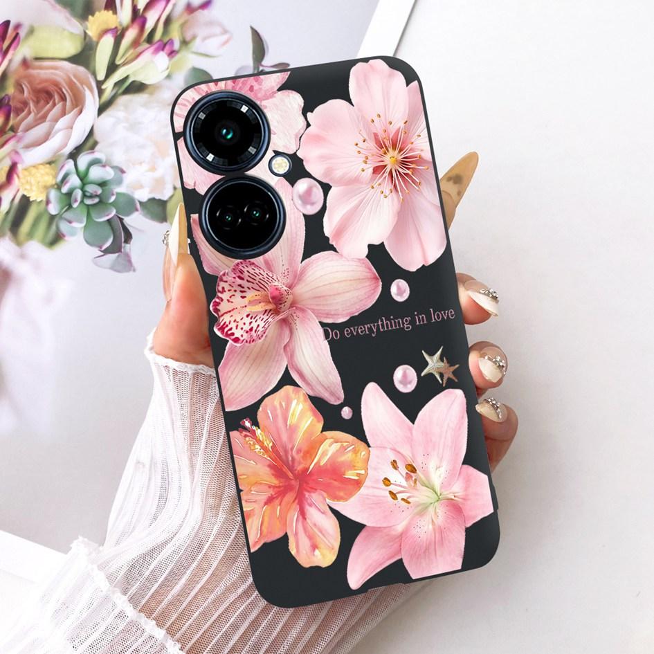 Для Tecno Camon 19 Pro CI8 Чехол Camon19 Pro 5G CI7n Обложка Красивая Бабочка Мягкий Силикон Черный Чехол Для Tecno Camon 19 Neo Чехол