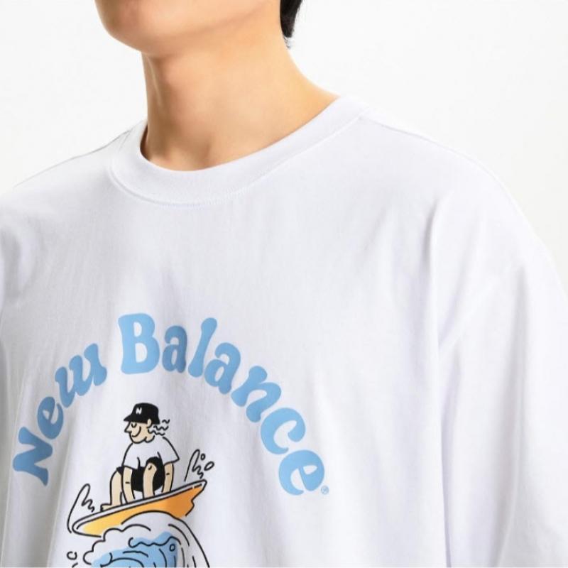 New Balance Футболка Lqj Nbnee21643 10 Uni Nb Boy Surfing с коротким рукавом Tee Se