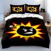 Angry bomb with explosion. Bedding sets Duvet cover sets Duvet covers Pillowcases(1*Duvet Cover 2*Pillowcases without duvet insert)