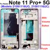 For Xiaomi Redmi Note 11 11s 11E 11R Pro Note 11T Pro+ 4G 5G Front LCD Middle Frame Housing Cover Repair Parts