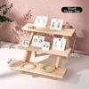 2/3/4 Layer Wooden Jewelry Display Stand Multi Functional Ornament Organizer  Display Props