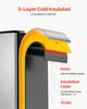 Undercounter Ice Maker 80 Lbs/Day Built-in Ice Machine with Reversible Door