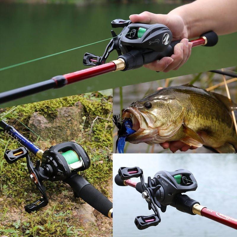 Telescopic Fishing Rod 12+1BB Baitcasting Reel Bass Freshwater Saltwater Outdoor Travel Fishing Tackle Rod Combo