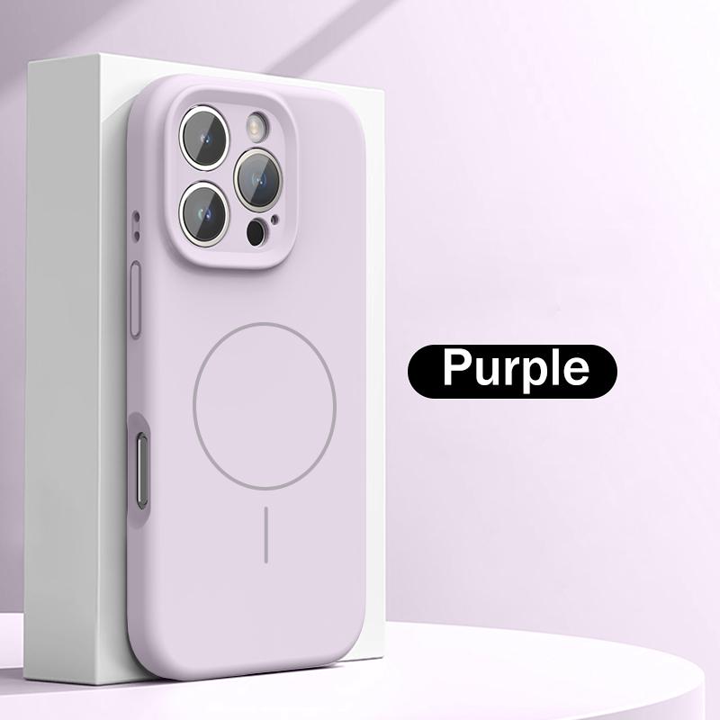 Оригинальный силиконовый чехол для Apple iPhone 16 16E 15 14 11 12 13 Pro Max X XR XS Для беспроводной зарядки Magsafe Мягкая крышка