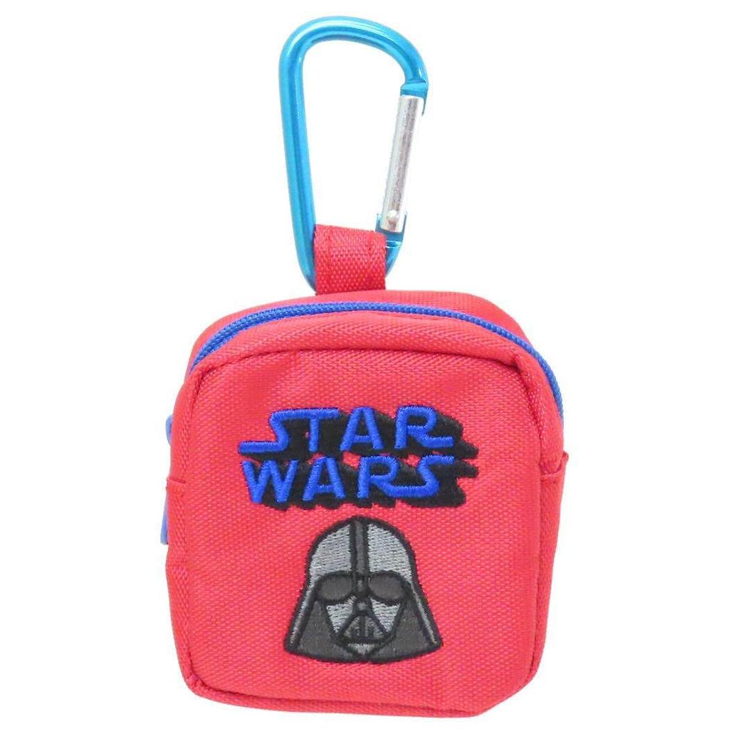 Small Planet Star Wars Mini Pouch with Carabiner, Darth Vader/Logo