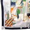 HERMES  H004119S_01  scarf Gris Claire/Vert silk Women