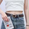 Versatile Leather Belt Casual Trouser Dress Belts Fashion Thin Waist Strap