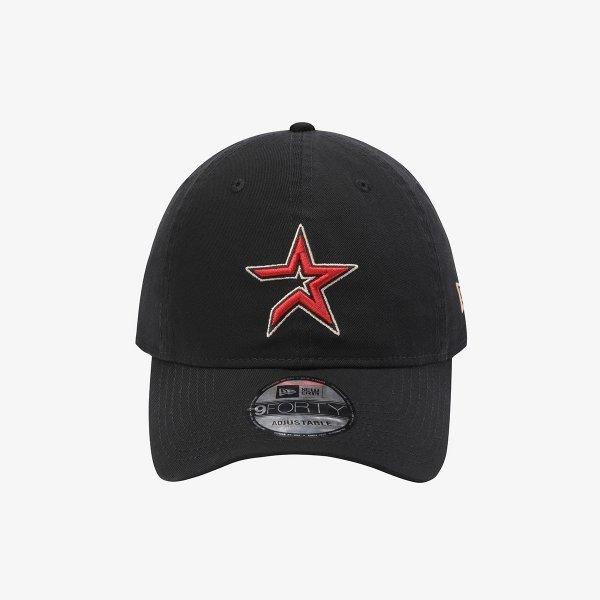 Черная unstructured бейсболка New Era Хьюстон Астрос Cooperstown
