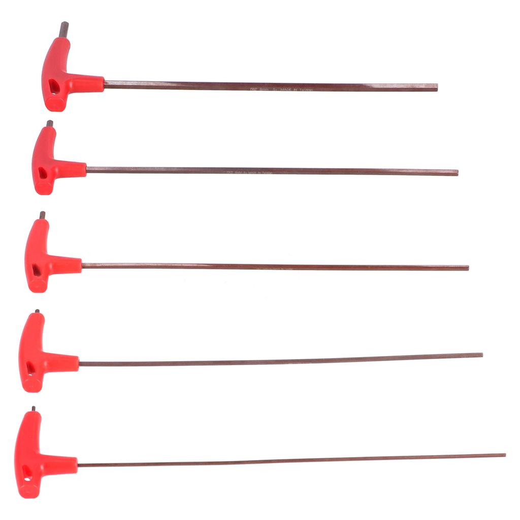 5 шт. шестигранный ключ с Т-образной ручкой S2 из легированной стали с плоской головкой механический ремонт крепежные инструменты