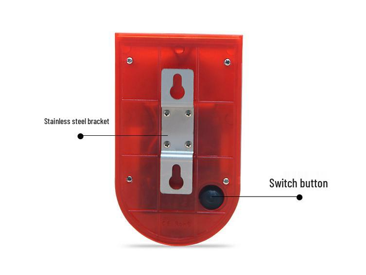 Солнечный сигнальный фонарь с датчиком движения человека для охраны фермы