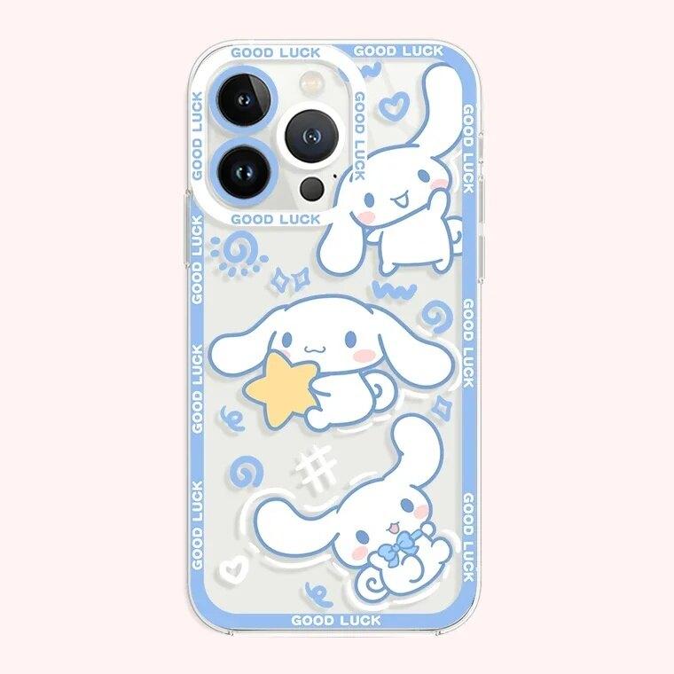 Милый и красивый чехол Cinnamoroll для Xiaomi Redmi 15C Note 15 Pro 14C Note 14 13 12 10 11 Pro Plus 11S 13C 12C 5G 4G Прозрачный корпус