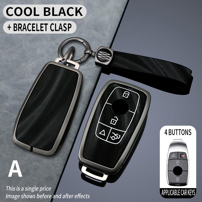 Interior Mouldings Zinc Alloy Car Remote Key Case Cover Shell For Mercedes Benz A C E S G Class GLC CLE CLA GLB GLS W177 W205 W2