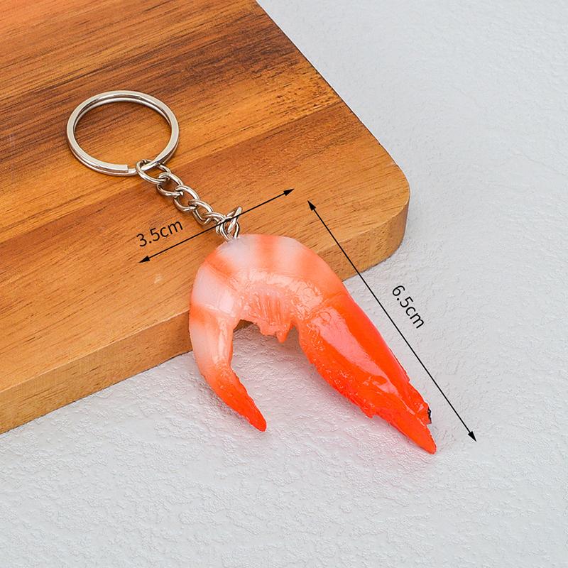 Funny Pvc Pork Belly Chicken Wings Roast Chicken Bag Pendant Hanging Jewelry Key Ring Creative Simulation Food Charms