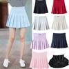 Women's Fashion High Waist Pleated Mini Skirt Slim Waist Casual Tennis Skirt