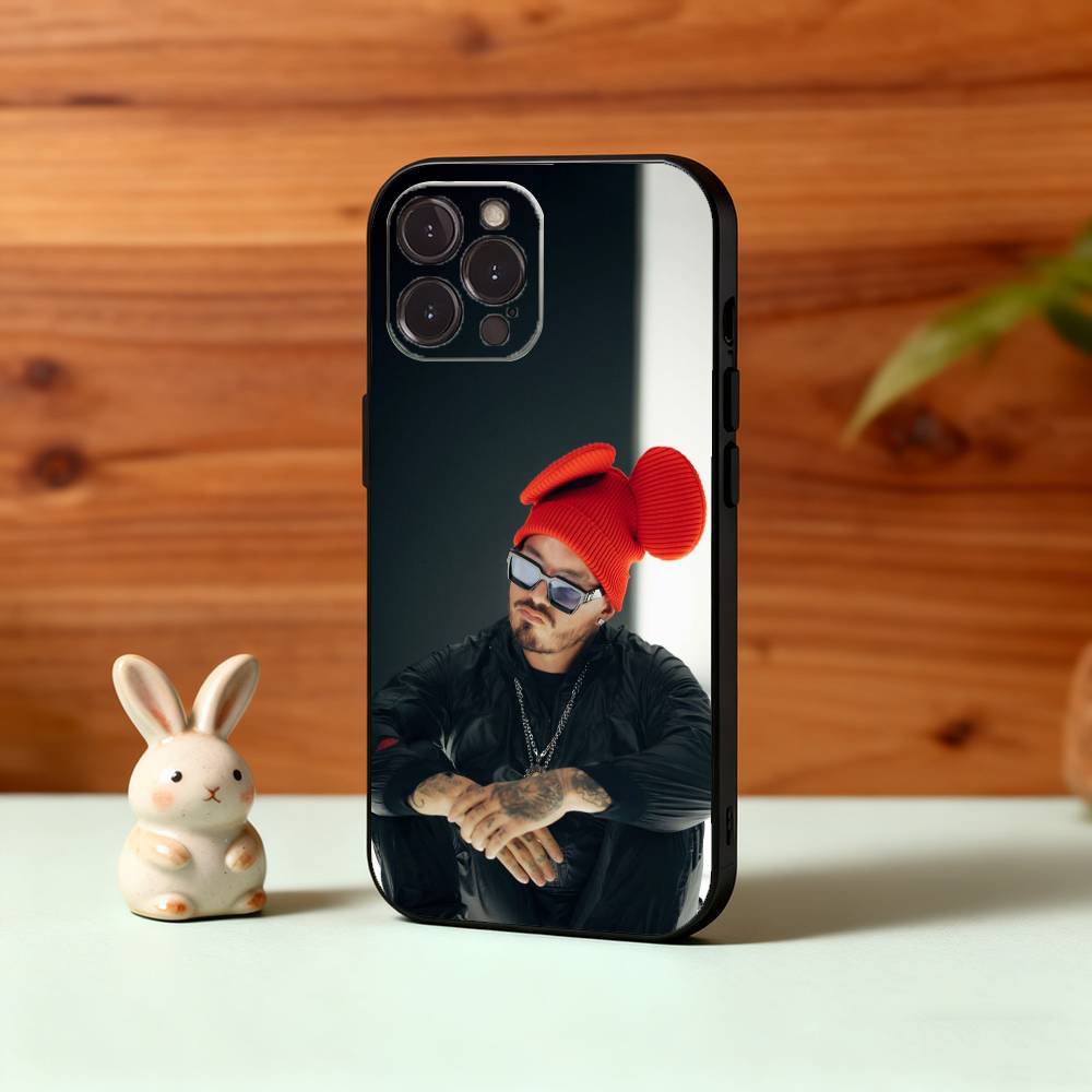 Крутой чехол для телефона J B-BalvinS для iPhone17,16,15,14,13,12,Plus,Pro Max, 5G Другие Мягкий черный чехол