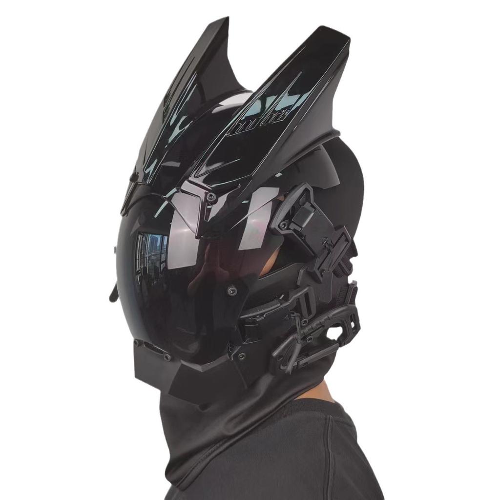 Cyberpunk Helmet CS Chicken Mask Sci Fi Equipment Halloween Party Accessories COS Functional Prop Base