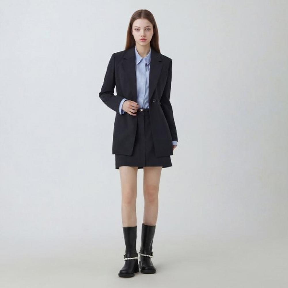 Egoist Two Way Zipper Belt Mini Skirt Es2ws360