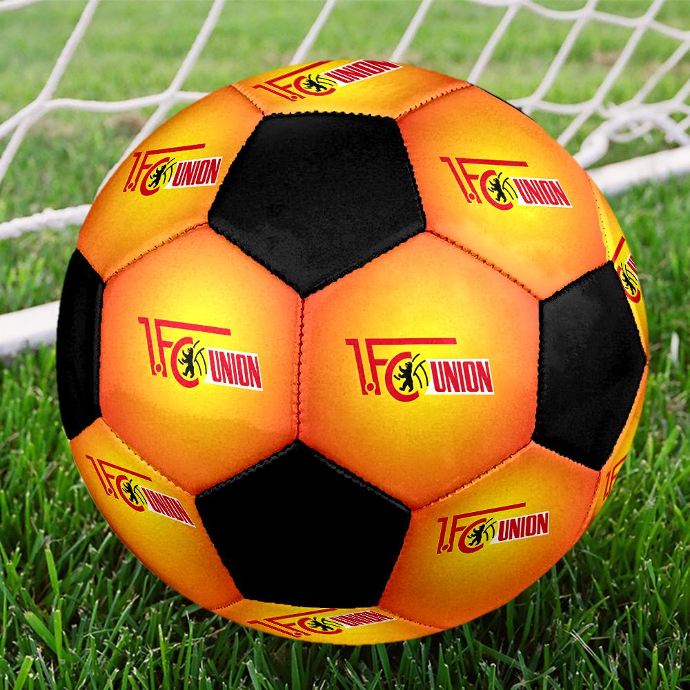 SIZE 5 1. FC Union Berlin Soccer Ball Colorful All Ages Machine Stitched PVC Competition Ready Durable High-Bounce