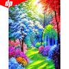 5D DIY Diamond Mosaic Full Round Colorful Tree Diamond Painting Embroidery