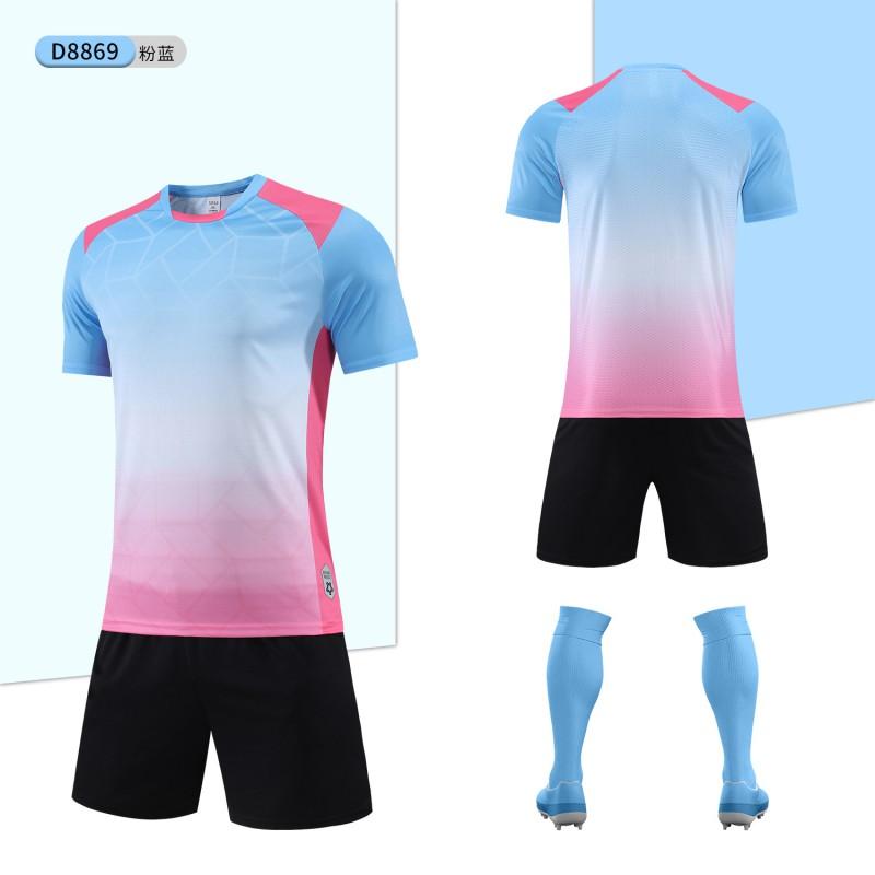 Kids Soccer Uniform Set Short Sleeve Training Jersey Boys Girls Youth Sports Team Practice Match Wear