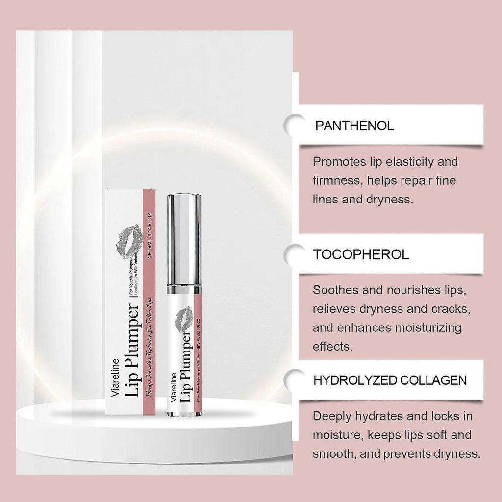 Viareline Lip Care Serum Daily Lip Moisturizer For Soft, Hydrated, And Nourished Lips
