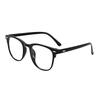 Anti-Blue Light Flat Glasses Transparent Frame Big Lens Glasses Fashion Simple Round Frame Radiation Protection Eyewear Lunettes