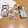 Весенний белый цветочный узор прозрачная задняя крышка для Apple iPhone 16 15 Pro Max 14 13 12 11 цветная рамка для магнитного чехла Magsafe