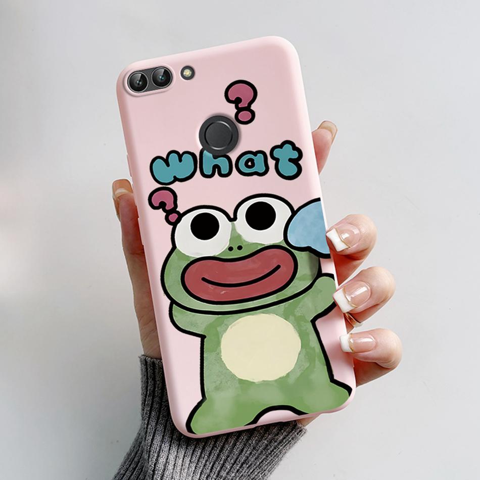 Для Huawei P Smart 2018 Чехол Милый Кот Медведь Мультяшная Лягушка Мягкая Обложка Для Huawei P Smart FIG-LX1 5.65 дюйма Чехол Coque Fundas Shell