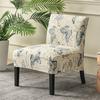 Christmas Print Accent Armless Chair Cover Single Sofa Stool Slipcover Nordic Stretch Chair Covers Elastic Couch Protector Cover