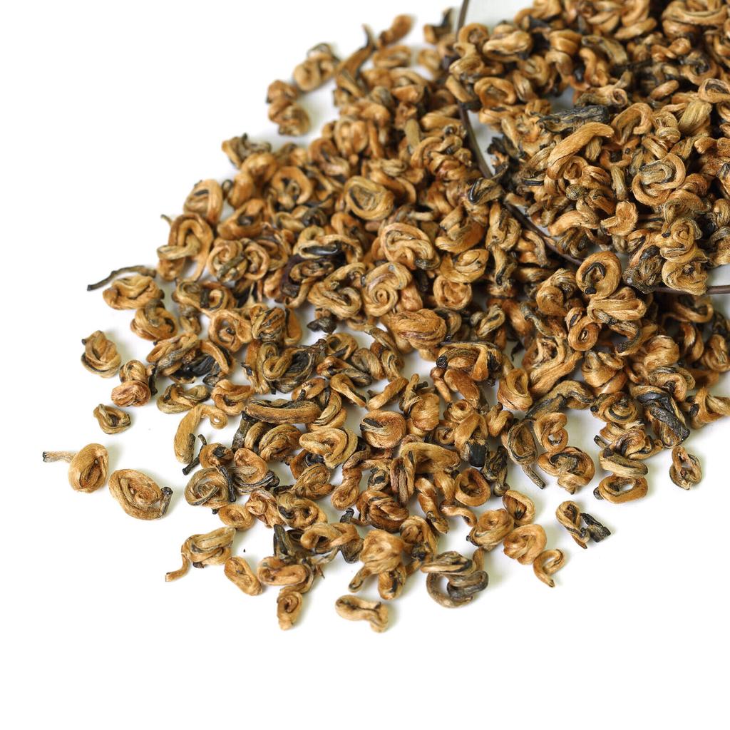 HELLOYOUNG100г Черный чай Nonpareil Supreme Yunnan Dian Hong Snail Golden Bud Tea