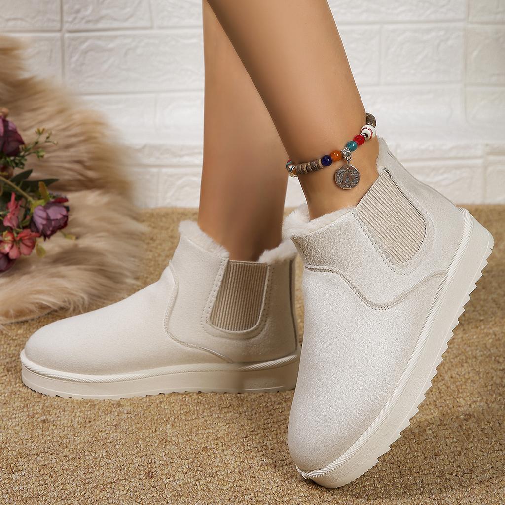 Winter Women Snow Boots Plush Warm Non Slip Waterproof Ladies Flats Sneakers Casual Slip On Female Ankle Boots Botas Mujer