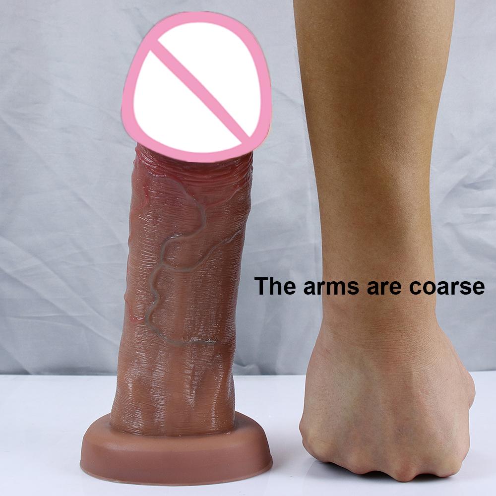 Новый реалистичный фаллоимитатор с большой головкой пениса 7,5 см, огромная анальная пробка на присоске, страпон для взрослых, секс-игрушки для женщин, вагина, оргазм, мастурбация