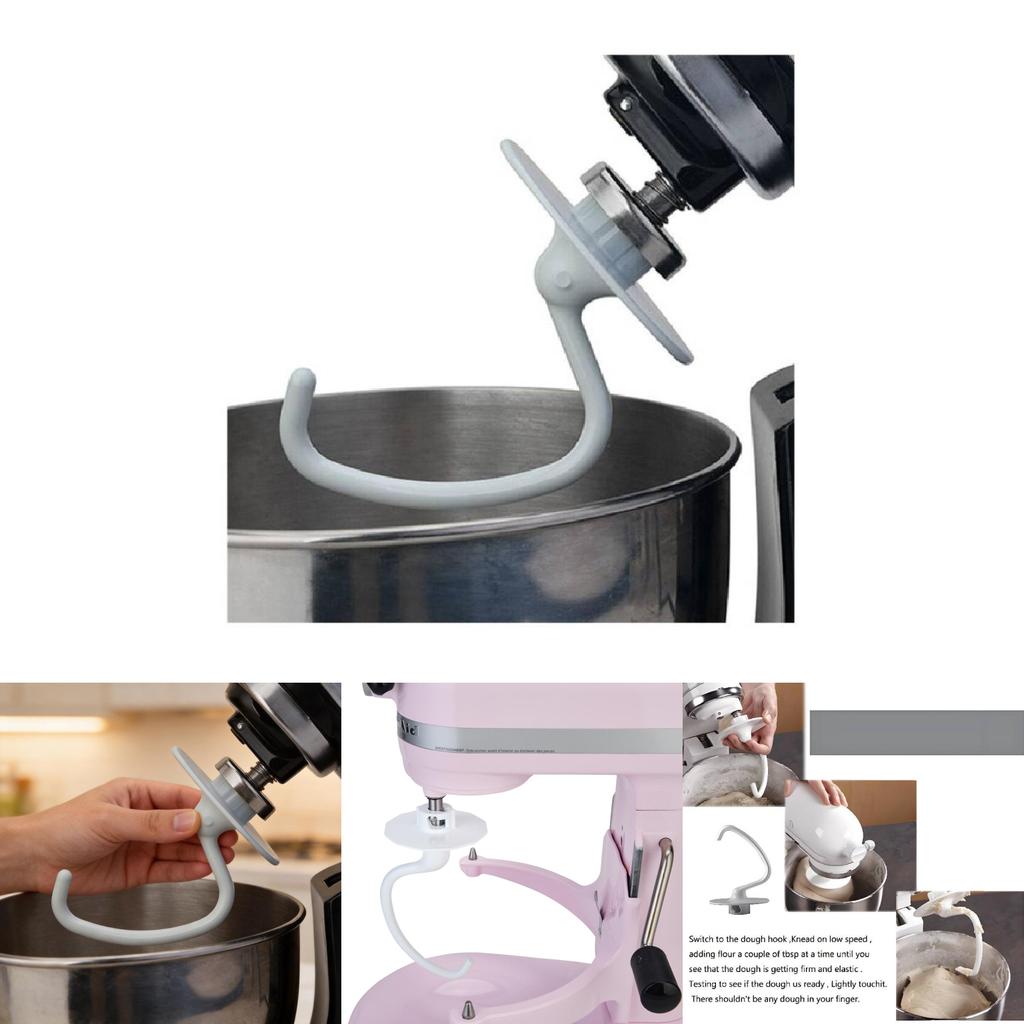 Крюк для теста Kitchenaid с алюминиевым покрытием для моделей K45dh, KSM90, K45