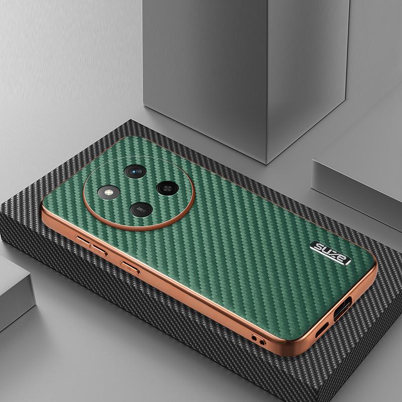 Для Xiaomi POCO X7 чехол Роскошный PU покрытие углеродного волокна защитный чехол для Xiaomi POCO X7 5G полное покрытие телефона чехол