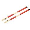 Uxcell Bamboo Drumstick Brush Drumstick Brush for Jazz Acoustic Rock Band Music Lover Percussion Red 1 Pair
