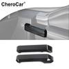 2pcs Door Handle Decor Cover Trim For Ford F150 15- 2Door Black Wood Grain