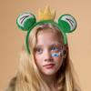 Frog Headbands Furry Plush Cartoon Headbands Hair Accessories for Girls and Womens Holiday Party Headwear