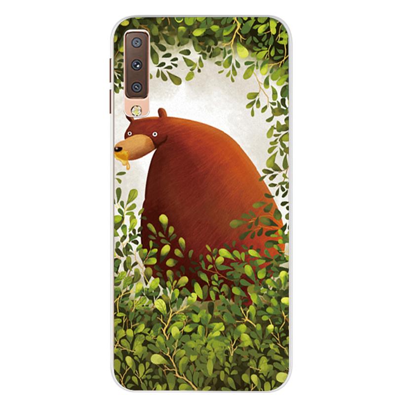 Чехлы для Samsung Galaxy A7 2018, силиконовый цветной чехол для телефона, чехол для Samsung A7 2018 A750 A750F, защитный корпус 6,0 дюймов