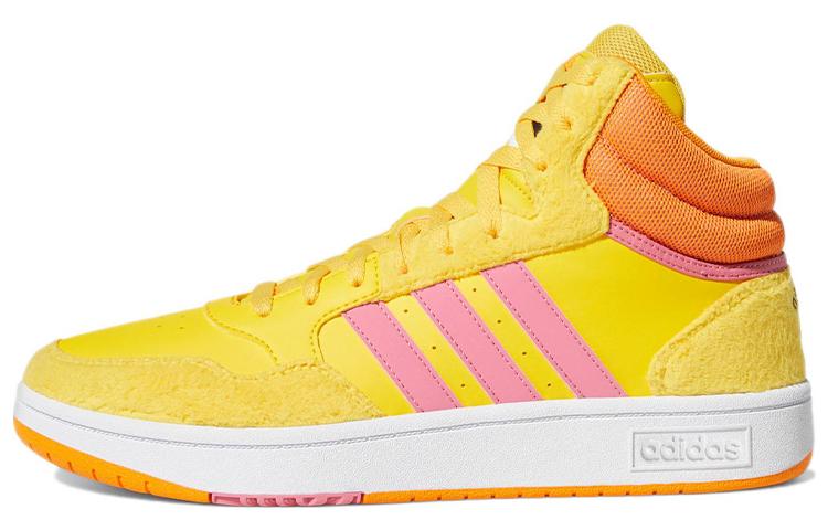 adidas Кроссовки Hoops 3.0 Mid X Улица Сезам 'Желтый Оранжевый Розовый' GX6105