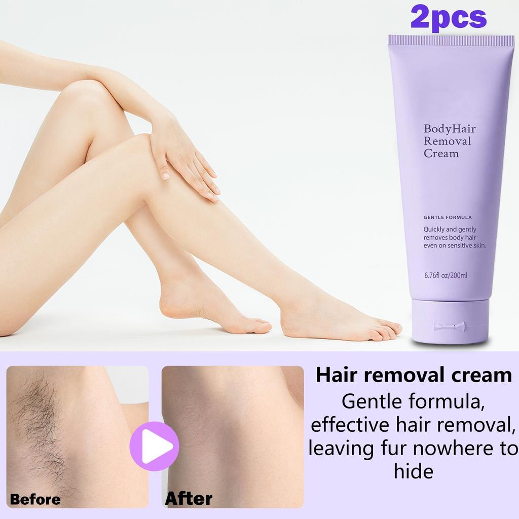Крем для удаления волос на теле с аппликатором-лопаточкой, нежный, безопасный для чувствительной кожи